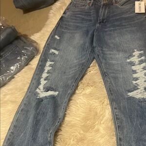 NWT Blank NYC Distressed Blue Jeans